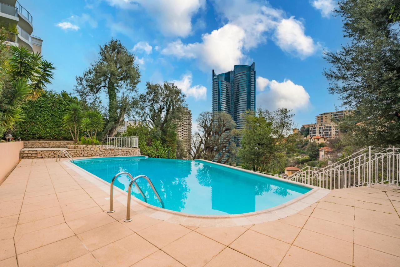 5Mn Monaco - Vue Mer - Parking - Piscine - Bb Beausoleil Extérieur photo